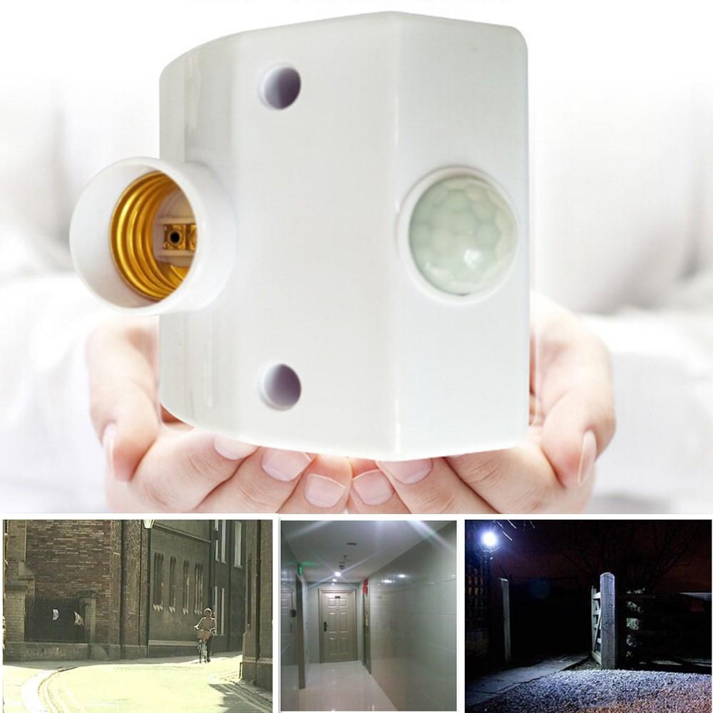 Kolip E27 220V Infrared Motion Sensor Automatic Light Lamp Holder Switch Intelligent Light Base