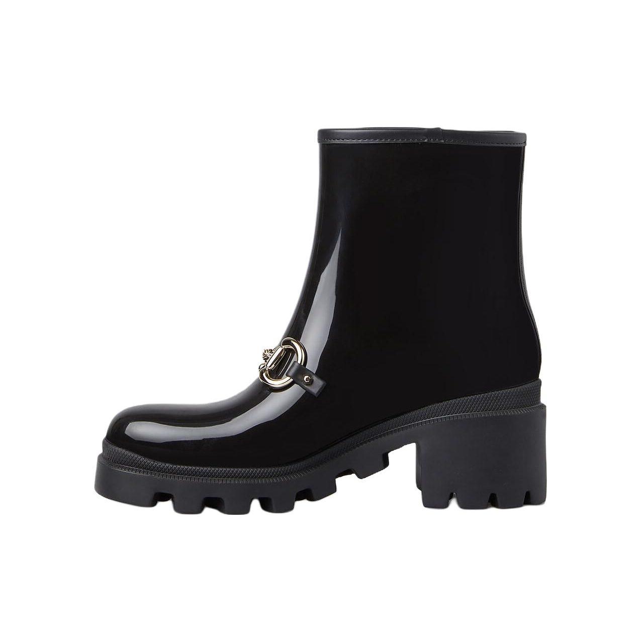 GUCCI Horsebit Women`s Ankle Boots Black
