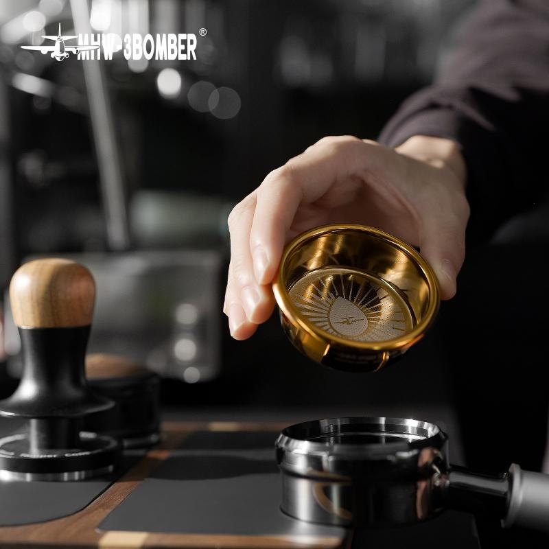 MHW-3BOMBER JusBean Filter Basket Stainless Steel Coffee Filter Basket compatible with 58mm Espresso Portafilter Coffee Tool