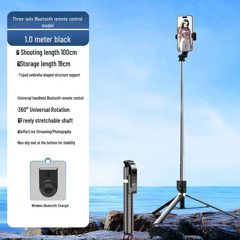 Bluetooth Selfie Stick Tripod: Portable, Multifunctional Phone Holder