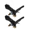 2Pcs Hanging Bird Deterrent Plastic Eagle Ornament Outdoor Eagle Decor Hanging Bird Deterrents