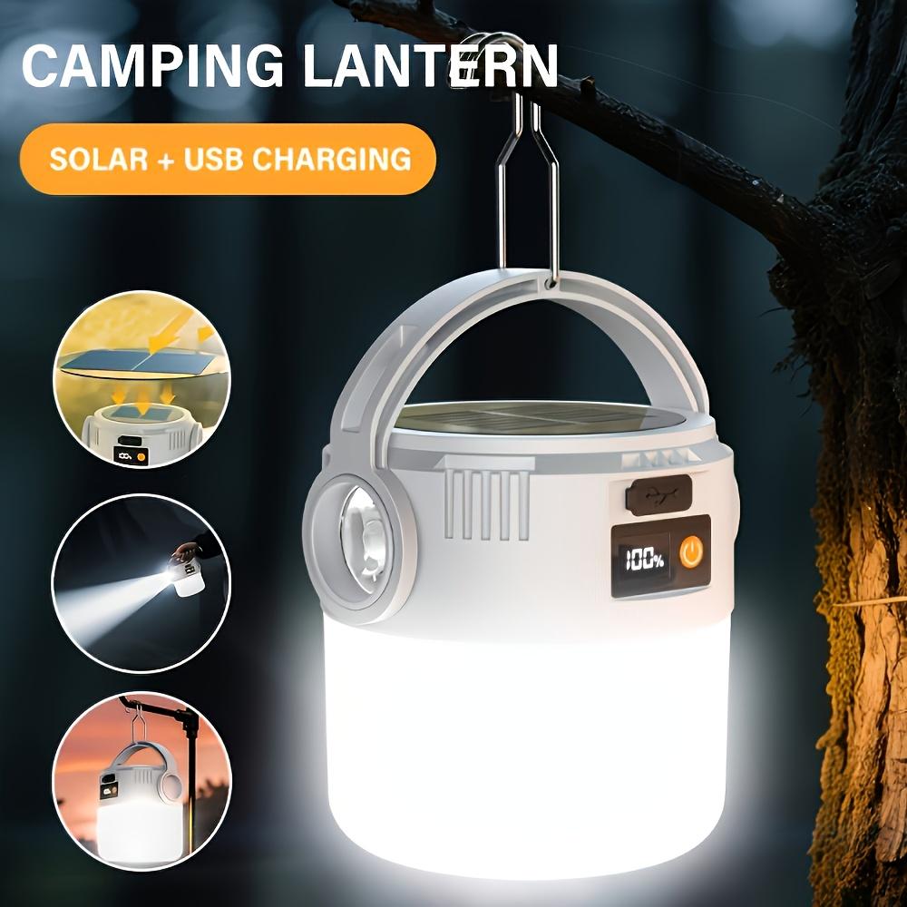 Portable Camping Light with Solar Energy, Suitable for Barbecue Camping, Hiking, Emergency Exploration Equipment, New Year's Gift