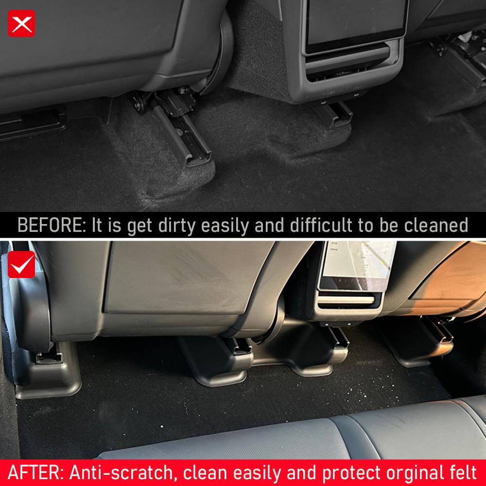 5 7PCS Seat Slide Rail Pad Cover for Tesla Model Y Juniper 2026 2026 Underseat Protector Seat Track Cover Mat Travel Accessories