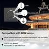 300W LED Dimmer Switches Rotary Knob Dimmer Switches Dimmable Lighting Solution Adjustable Controller Easy to Use