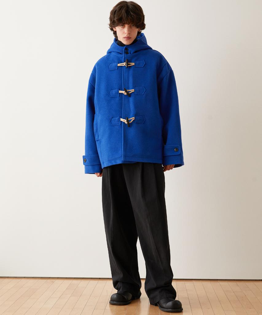 Trip Le Sens Oversized Duffle Short Coat_Blue
