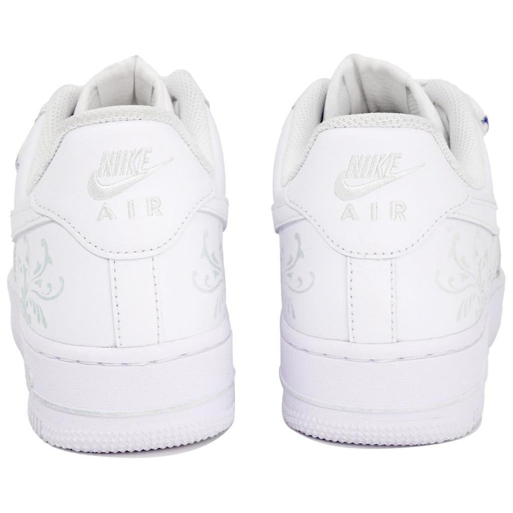 Nike Air Force 1 07 Wan Hua Nong, Meleg Kék és Fehér Porcelán Csúszásgátló Csúszásgátló Alacsony Szárú Gördeszka Cipő CW2288-111(Team113-)