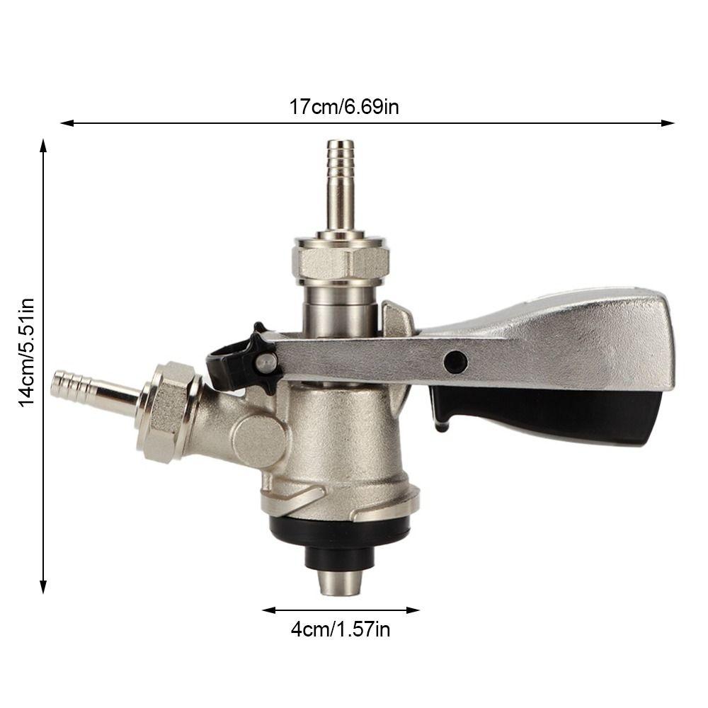 7 Piece G5/8 S Type Beer Keg Coupler Stainless Steel Keg Tap Coupler Beer Tap Dispenser  Pubs