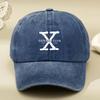Letter Printed Hat New Style Baseball Cap for Men and Women European and American Washed Old Soft Top Retro All-match Peaked Cap