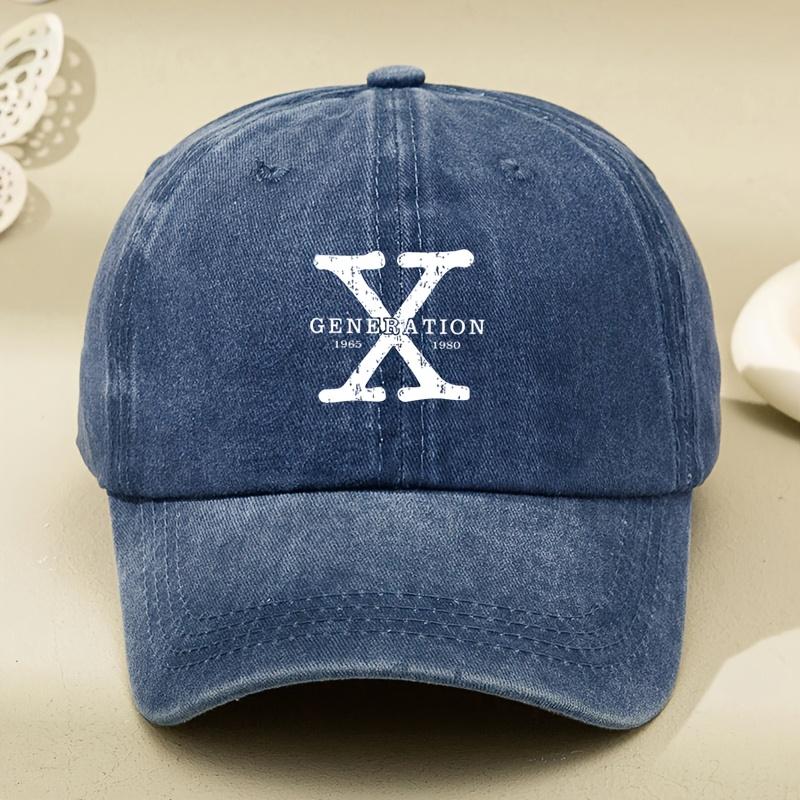 Letter Printed Hat New Style Baseball Cap for Men and Women European and American Washed Old Soft Top Retro All-match Peaked Cap