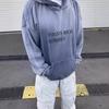 ERD CUOUT Second Gen Melancholy Gradient Blue Aged Hooded Sweatshirt - Bai Jingting Style