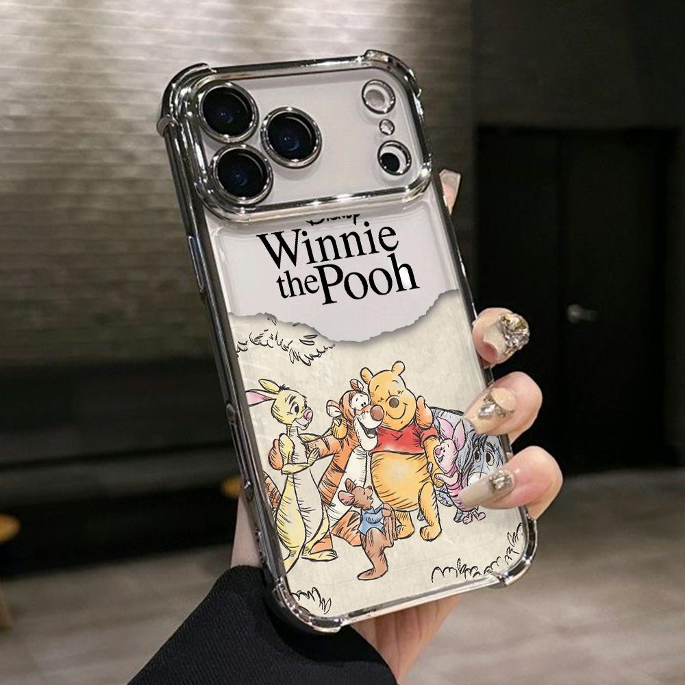 Comics Winnies Poohs Phone Case for iPhone 17 Air 16 15 14 Plus 13 12 11 Pro Max X Xs XR 8 e Anti-drop Transparent Soft Cover
