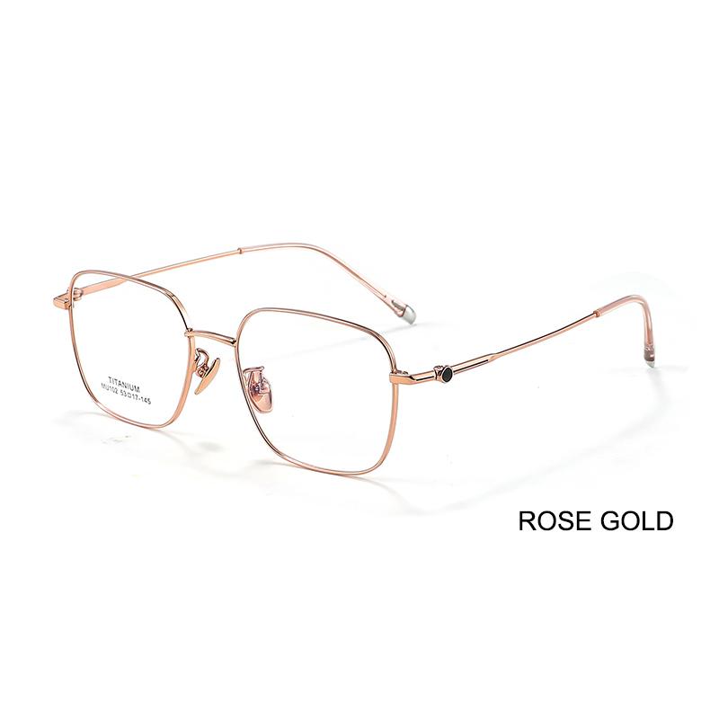 Ultra-Light Square Glasses Frame Luxury High-Quality Retro Fashionable Titanium Spectacle Frame Men's Business Casual Spectacles