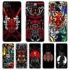 Husă Mască Samurai Oni Pentru Xiaomi Redmi Note 11 Pro 10 9 9S 8 8T 7 9A 9C 9T 10 10C K40 Husă Moale Transparentă TPU Pentru Telefon