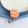 Cartoon Flora Flower Badge Holder Name Tag Easy Pull Buckle  Office School Supplies