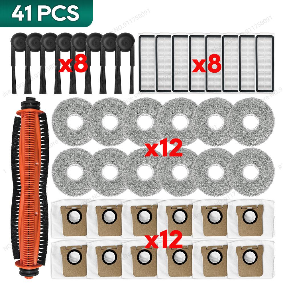 Compatible for Xiaomi Mijia M40S OV31CN Accessories Tricut Brush Dust Bag Mop Cloth Hepa Filter