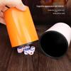 Hochwertiges personalisiertes Würfelbecher-Set: Trendiger Bar-Shaker mit bunten Würfeln, perfekt für Spiele und Wettbewerbe