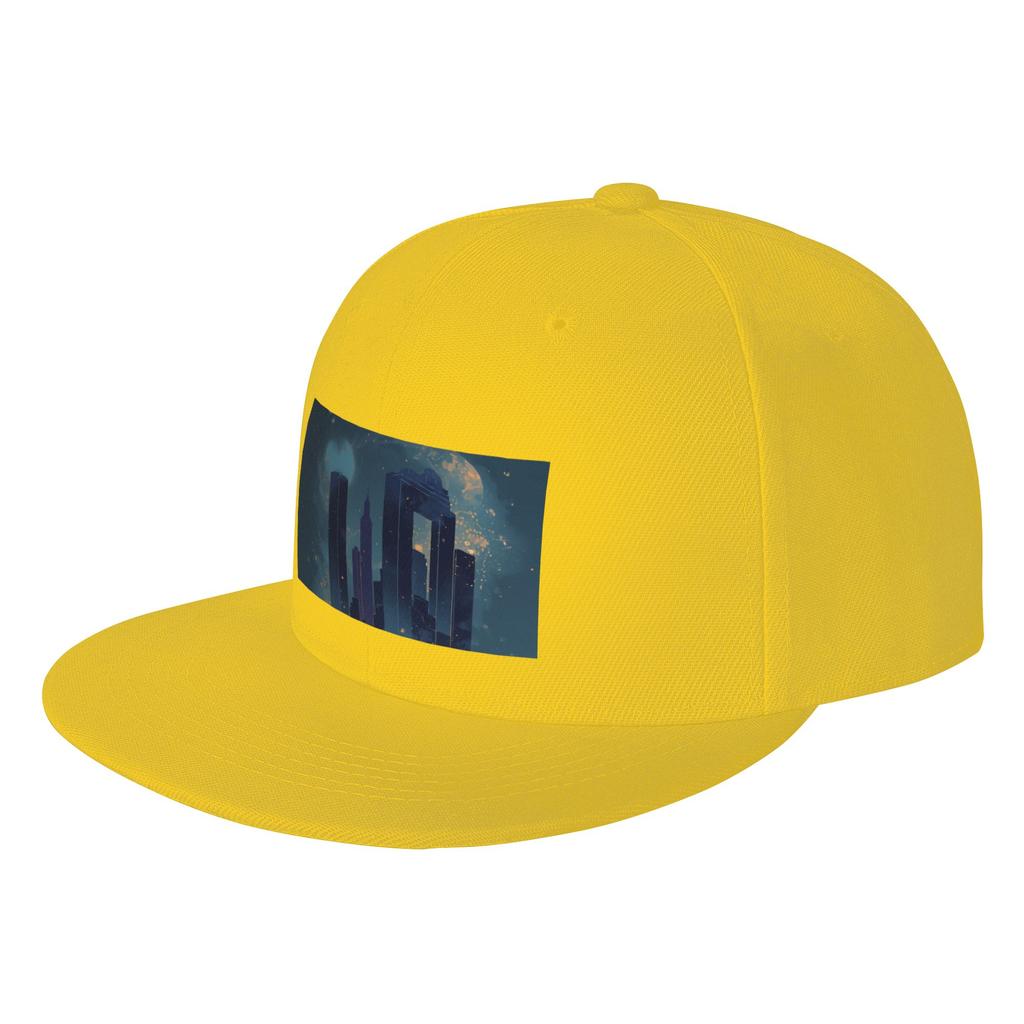 Fashion Cityscape Flat Brim Sun Hat Outdoor Sharp Visors