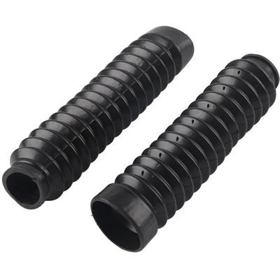 1 par de tubos de garfo dianteiro de motocicleta preta botas de borracha capa de choque para CQR ATV Dirt Bike