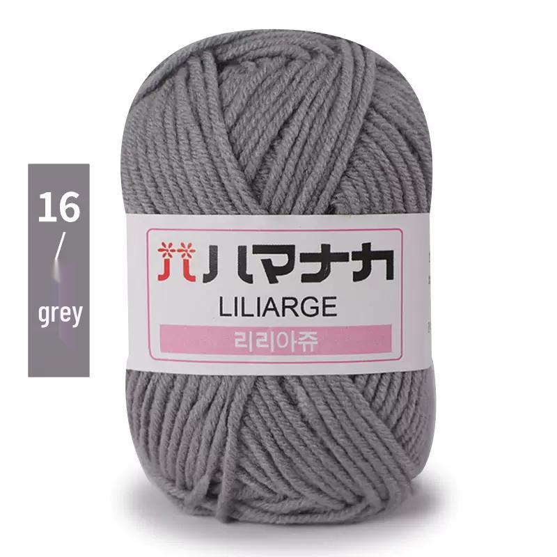 4-Ply Milk Cotton Yarn: Medium-Thick Baby Yarn for Hand-Knitted Scarves, Crochet Shoes, Dolls, and DIY Projects.