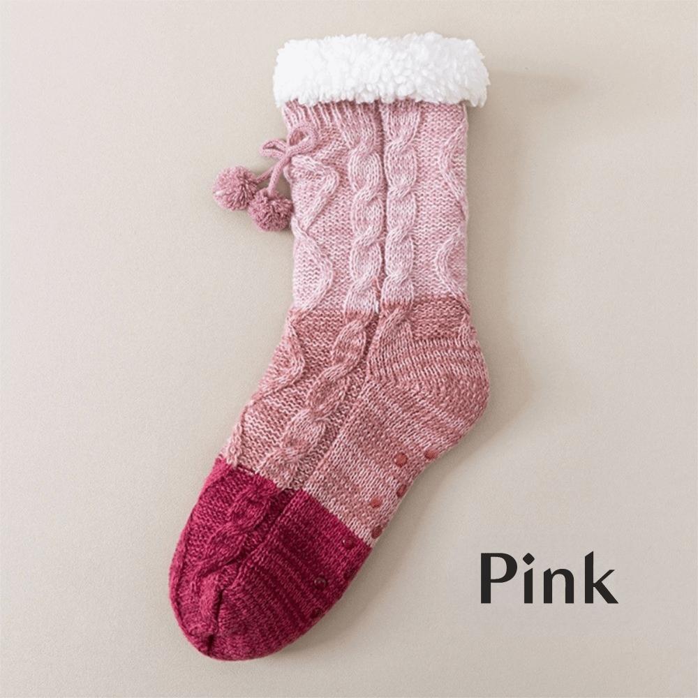 Silikonové protiskluzové ponožky Zesílené termální podlahové ponožky Nové teplé ponožky do bot Zima