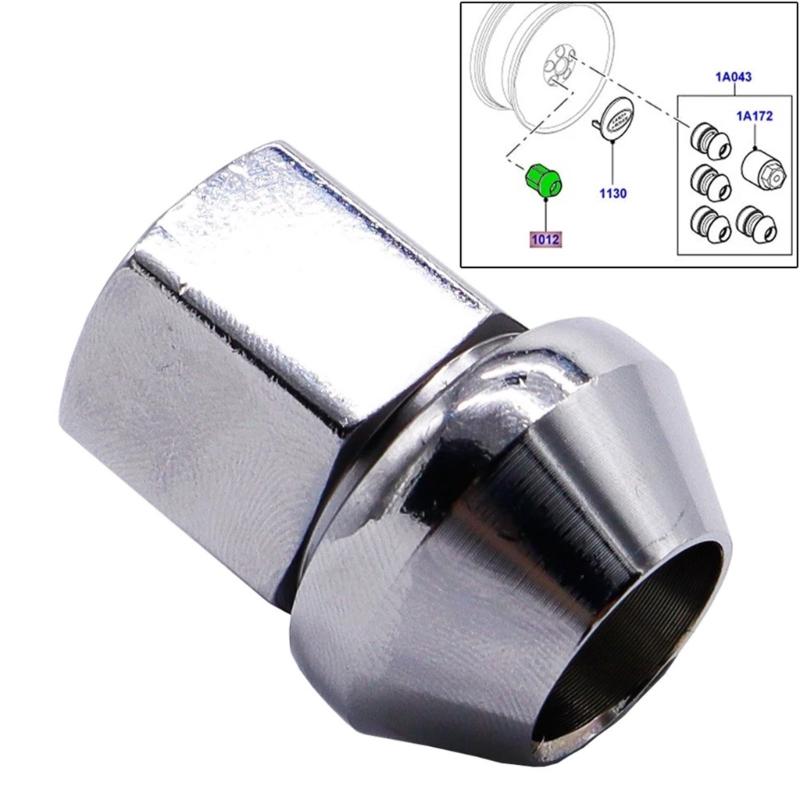 Secure Locking Metal Wheel Lug Nuts Set, Rustproof for LR001381 SUVs, Enhances Vehicle Detailing, Rough Terrain Driving