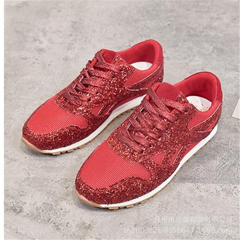

Large size women s casual shoes 2020 autumn muffin platform mesh sports women s shoes 35 красный