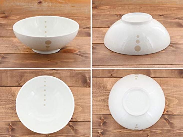 Japanese Tableware Polka Dot Noodle Bowl Large