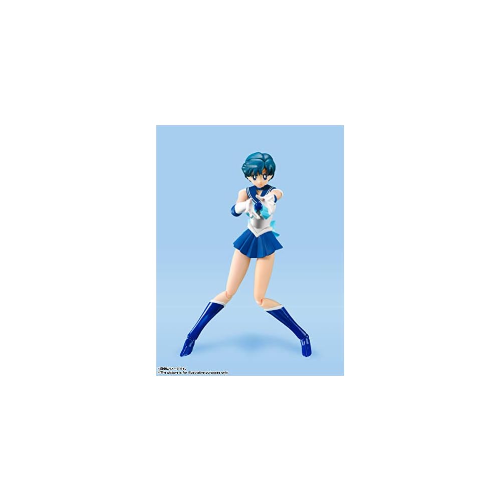 S.H.Figuarts Pretty Guardian Sailor Moon Sailor Mercury -Animation Color Edition- (Rerelease) Approximately 140mm PVC & ABS Painted Movable Figure