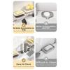 M Rack Wall Mounted Soap Holder Non-Slip Soap Drain Box Simple Bathroom Soap Dish  Home