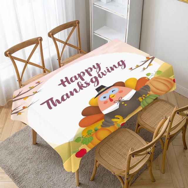 

Скатерть на День Благодарения Тыква Осенний Урожай Вечеринка Украшение Настольный Коврик Пылезащитный Журнальный Столик Скатерть Декоративная Скатерть 40x70cm15x27inch