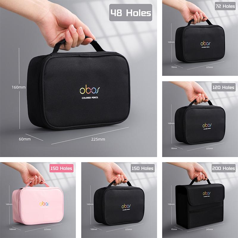 48/72/120/150/200 otvorů Taška na uložení barevných tužek Velkokapacitní pouzdro Držák Školní potřeby Kancelářské potřeby Studentské pouzdro na tužky