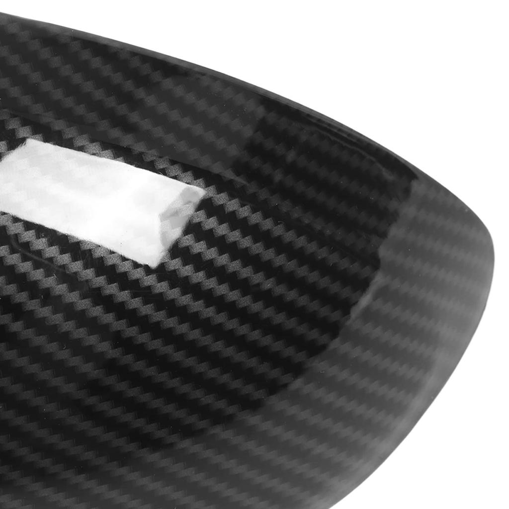 Rearview Mirror Housing, Exterior Rearview Mirror Housing, Carbon Fiber Style Door Side Mirror Cover Cap for Smart Fortwo W451 2009-2015