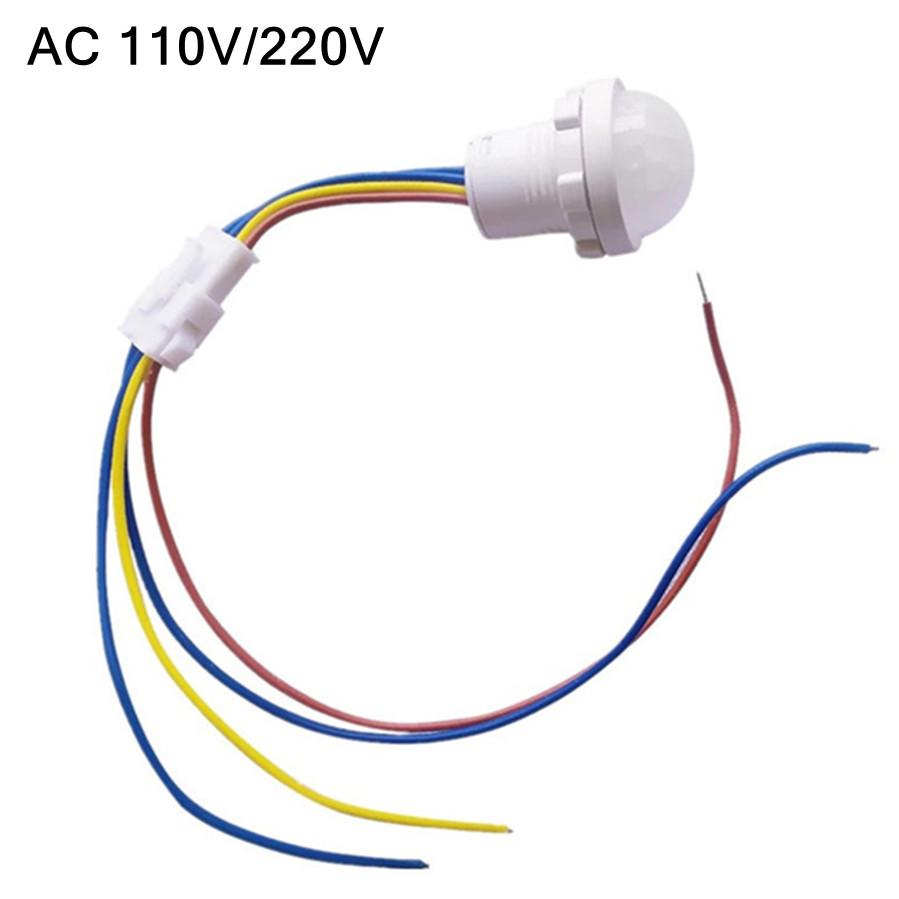 

12 В 24 В 110/220 В светодиодный чувствительный ночник для дома, для улицы, инфракрасный свет, датчик движения, обнаружение, автоматический переключатель датчика