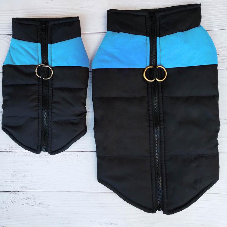 Winter Dog Ski Suit: Thickened Cotton Jacket & Warm Vest