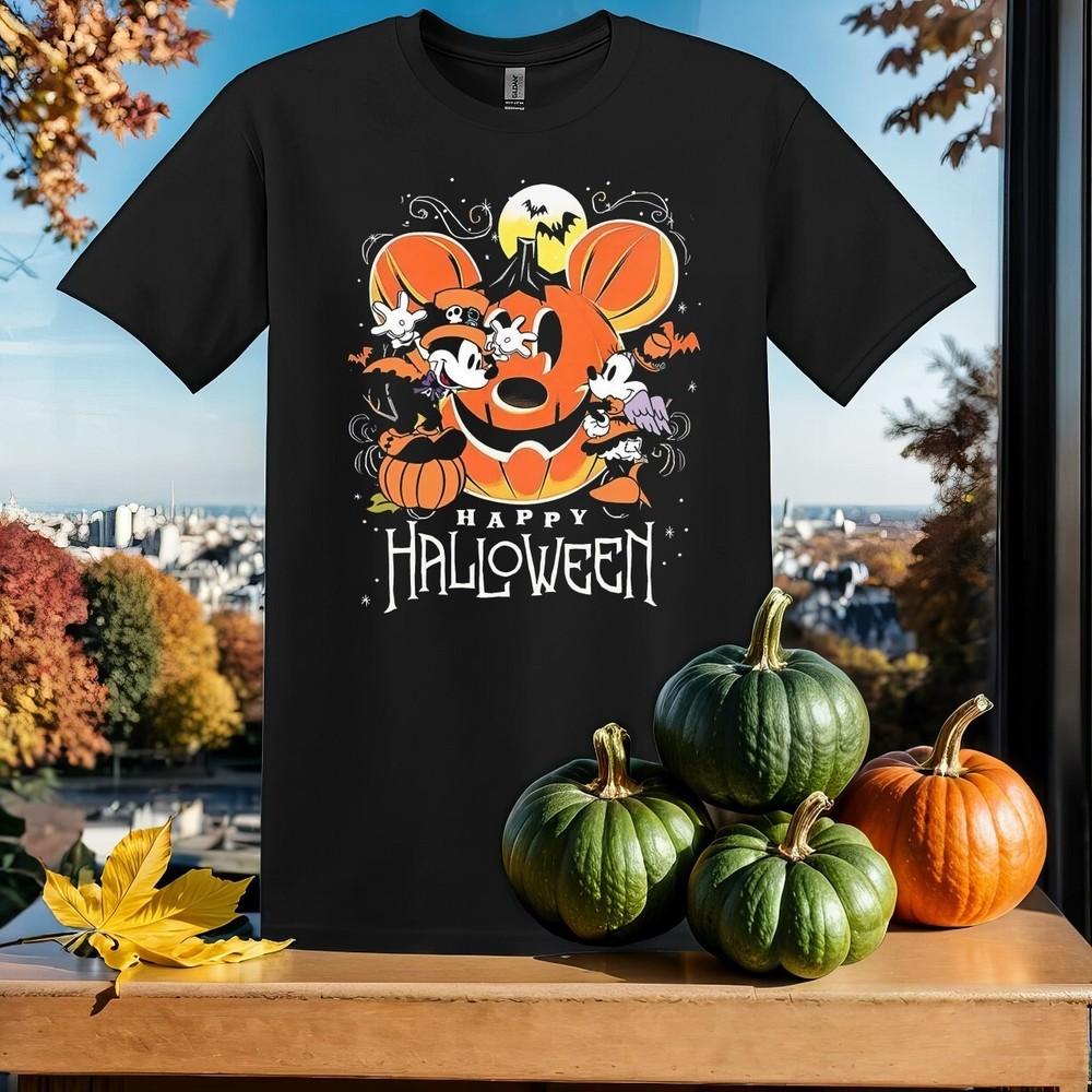 Happy Halloween Mickey Minnie Tshirt T shirt Men Women Unisex Tshirt SY457 Unisex T-Shirt M