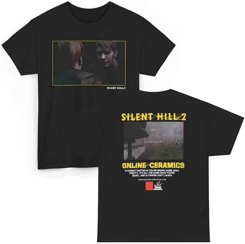 Silent Hill 2 Retro Horror T-Shirt – James Sunderland Fan Tee Unisex T-Shirt S