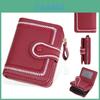 Womens Short Wallet With Zipper Closure And Embroidered Design For Daily Use