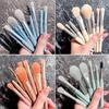 8Pcs Cosmetics Foundation Blush Powder Eyeshadow Blending Makeup Brush Soft Fluffy Makeup Brushes Beauty Tools Make Up Brushes