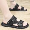 Mens Slippers Casual Shoes Beach Sandals Summer Outdoor Slides Leather Walking Comfort Fashion Lightweight Luxury Designer
