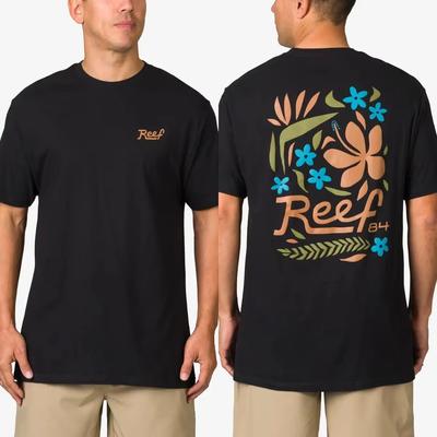 Men's T-shirt Reef Brand Print Casual Pure Cotton Oversized Y2k Tops Women's Short Sleeve Crew Neck Tee Comfortable Vacation Top