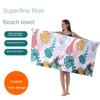 Beach towel, swimming towel, quick drying absorbent towel, microfiber, women's creative bath towel, beach mat