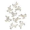 20Pcs Paper Clips Iron Rustproof Lightweight Colorfast Multifunctional Deer Shape Cute Unique Paperclips for Office