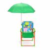 Chaise Enfant Pliante avec Parasol TOFFY Design Amusant pour Jardin Plage et Maison