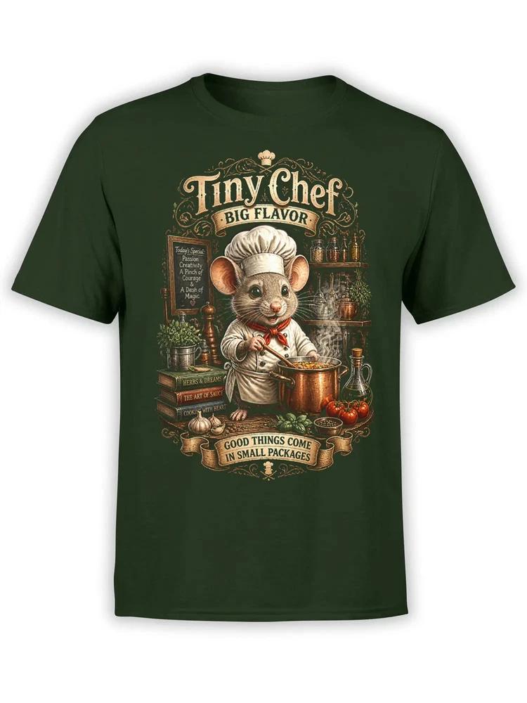 Tiny Chef Mouse Cooking TShirt Unisex S