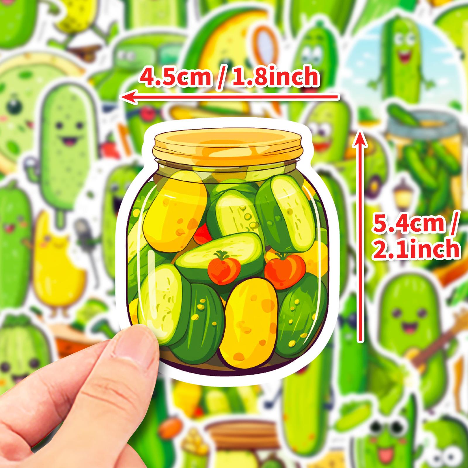 

50 Pickle Pickle Cartoon Stickers Diy Luggage Notebook Water Cup Decorative Stickers