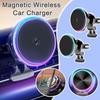 Magnetic Wireless Charger Car Holder For Macsafe Max Pro Fast 2A Wireless 15W 14 Mount C W6D6
