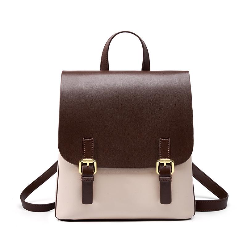 

2026 Spring & Autumn Women s Large-Capacity Backpack: Simple Design for College Students & Travel