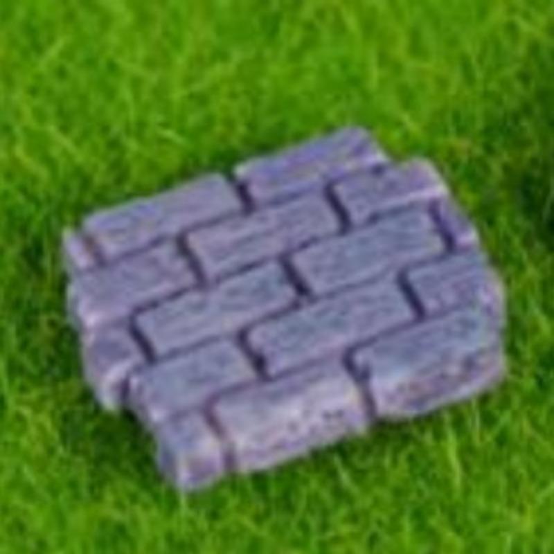 Moos-Mikrolandschaft Simulation Zaun Kleine Ziegel Ziegel DIY Handgemachte Dekorationszubehör Szene Landschaftsgestaltung Kleine Ornamente