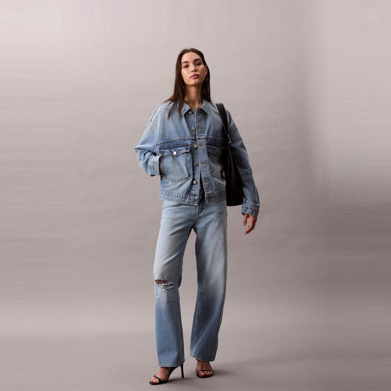Calvin Klein Vintage Fashion Versatile Comfortable Denim Jacket Women jackets 47C730G