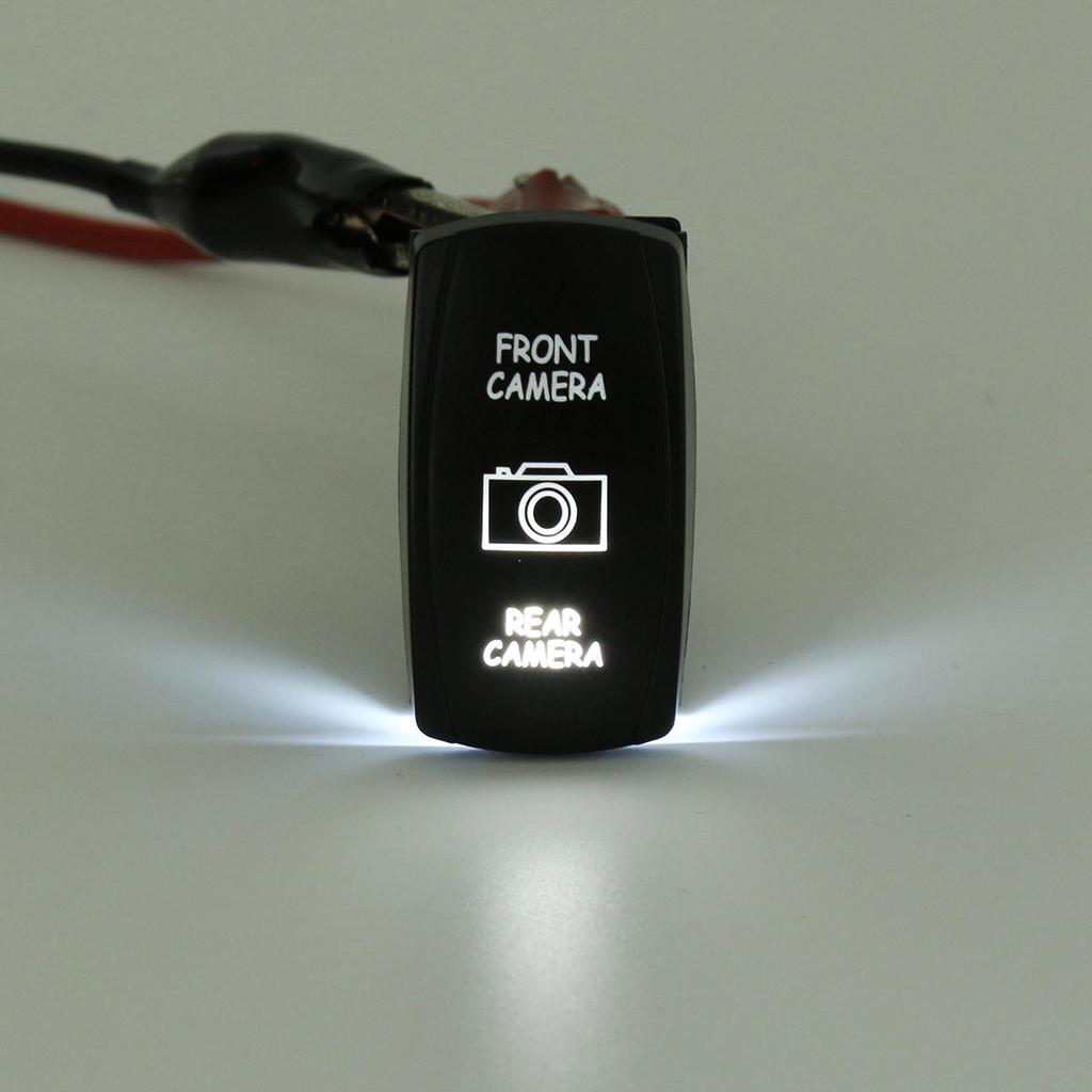 -OFF DPST 5-PIN 2 LED GREEN RED 20A 12V ON MARINE BOAT ANCHOR ROCKER SWITCH